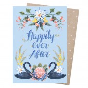 Greeting Card | Ever After Swans